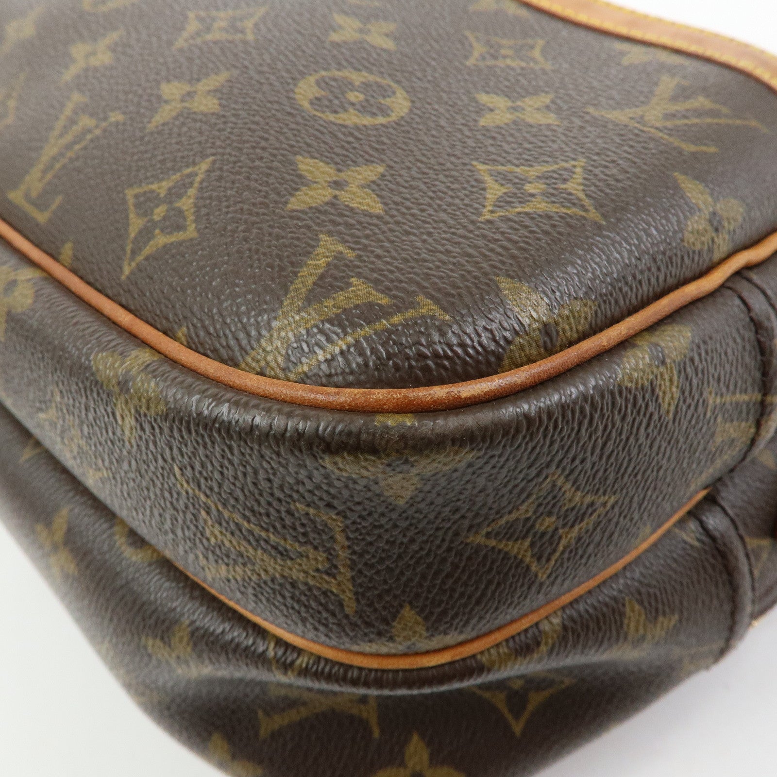 Louis Vuitton Monogram Reporter PM Shoulder Crossbody Bag Brown M45254