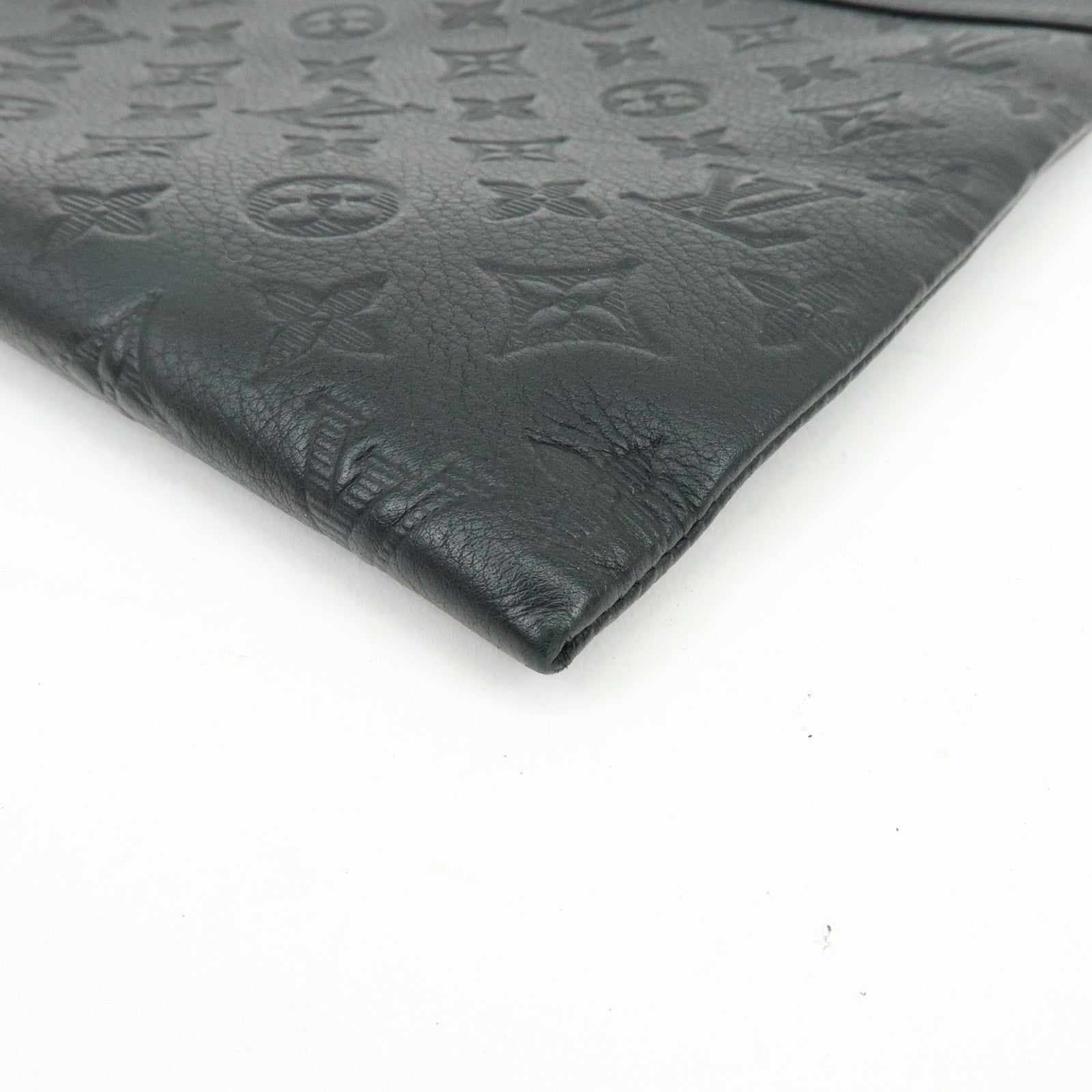 Louis Vuitton Monogram Shadow Leather Pochette To-Go Clutch Bag M81570