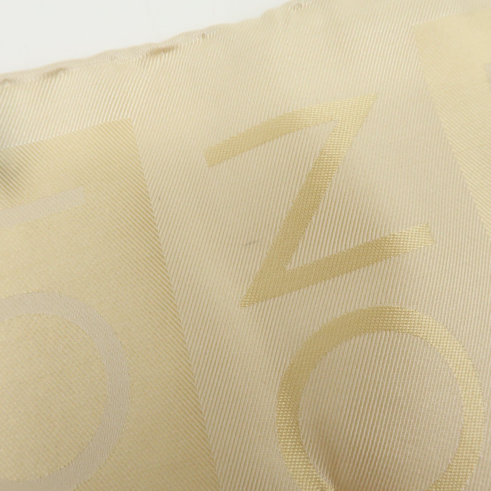 Louis Vuitton Logo Silk 100% Scarf Stole Light Beige