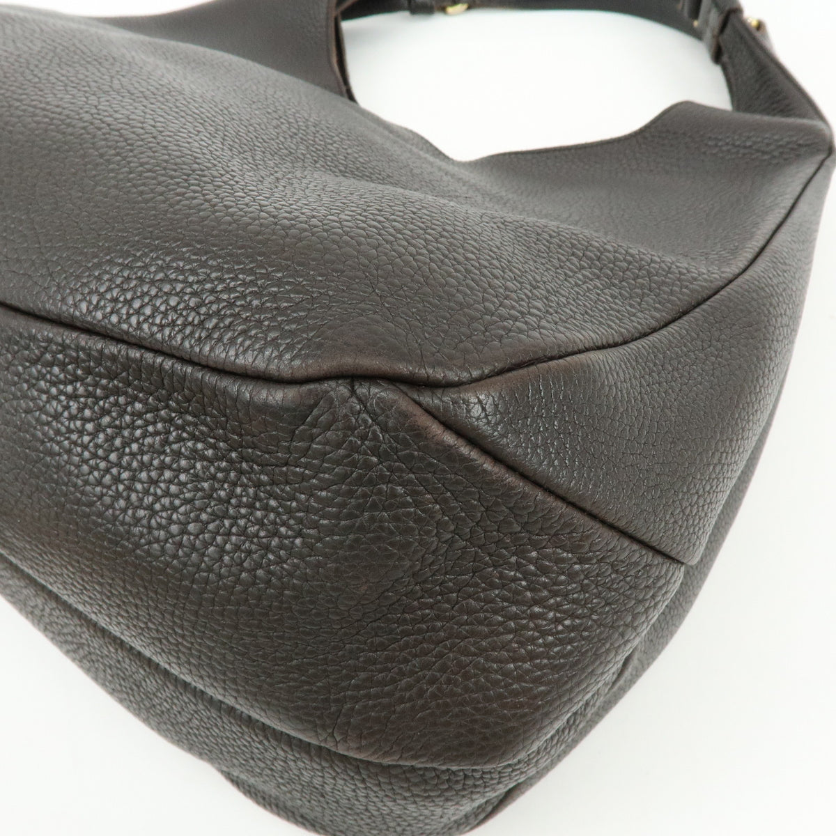 BOTTEGA VENETA Intrecciato Campana Large Leather Shoulder Bag Brown