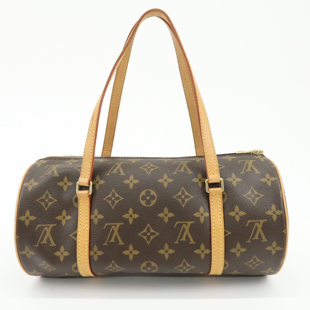 Louis Vuitton Monogram Papillon 30 Hand Bag Brown M51385