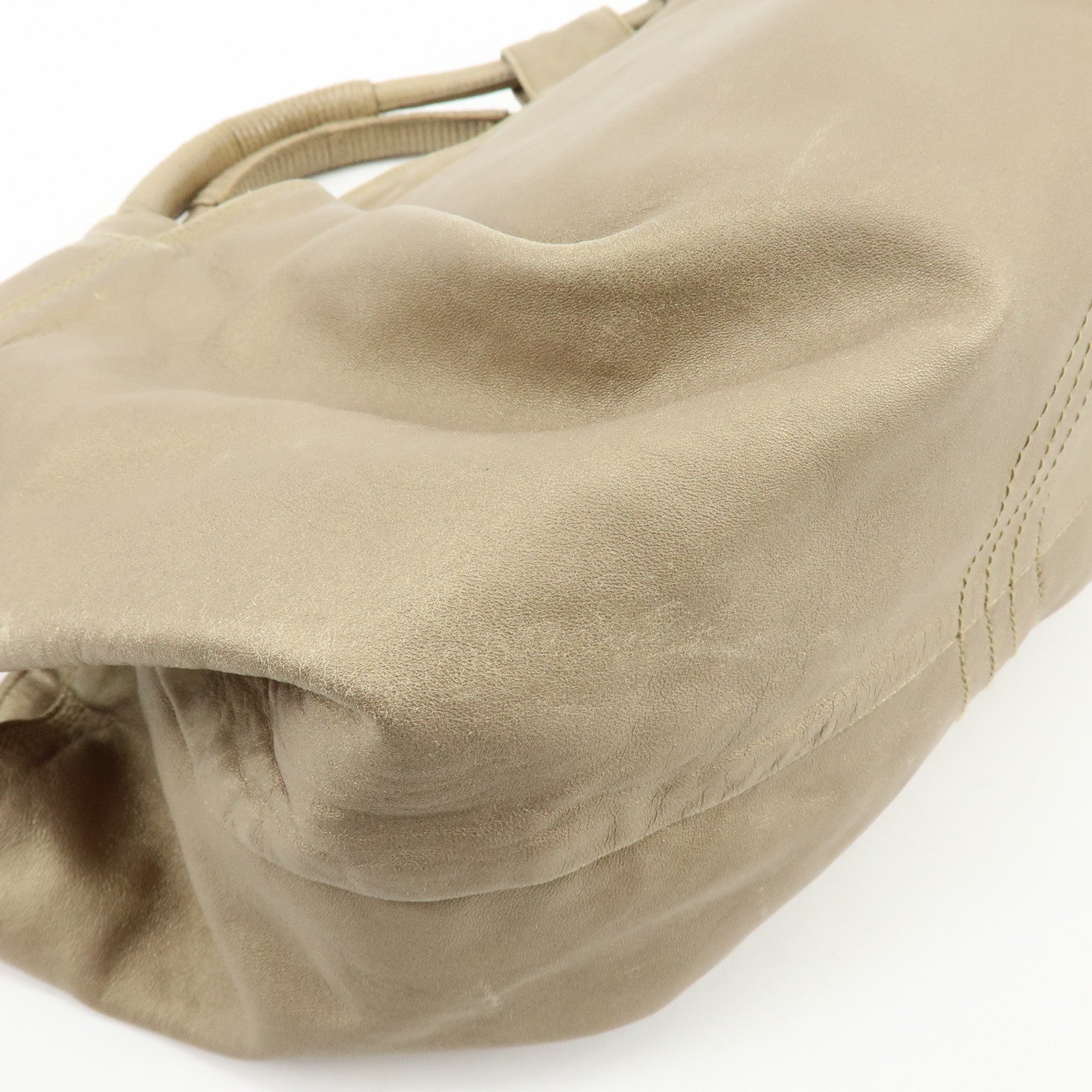 LOEWE Anagram Nappa Aire Leather Hand Bag Tote Bag Gold