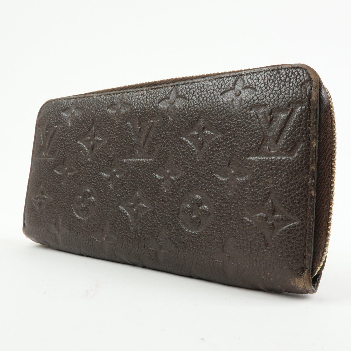 Louis Vuitton Monogram Empreinte Round Zippy Wallet Terre M60548