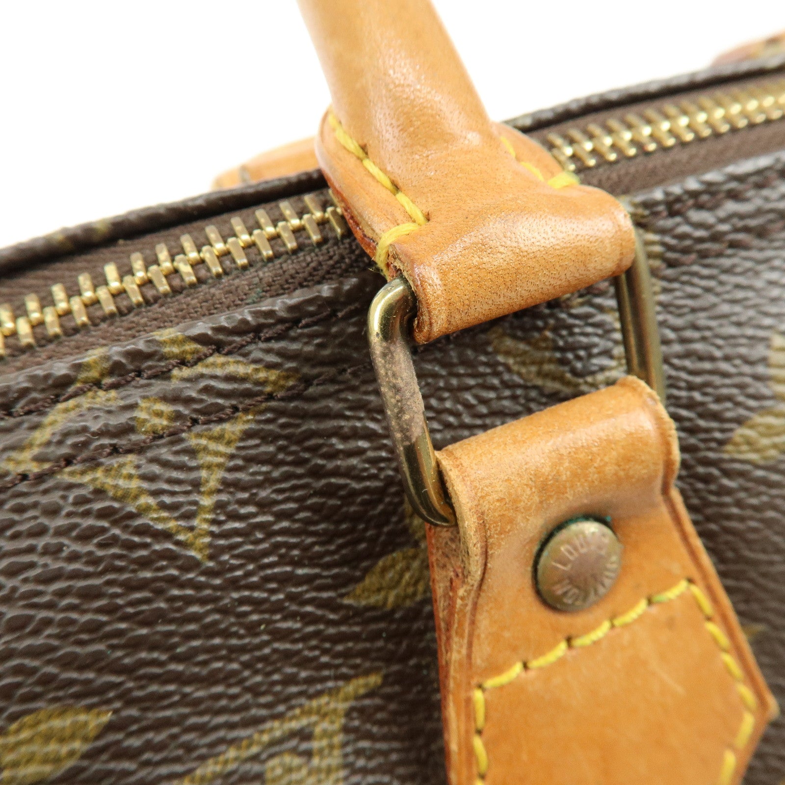 Louis Vuitton Monogram Speedy 25 Boston Bag Hand Bag Brown M41528