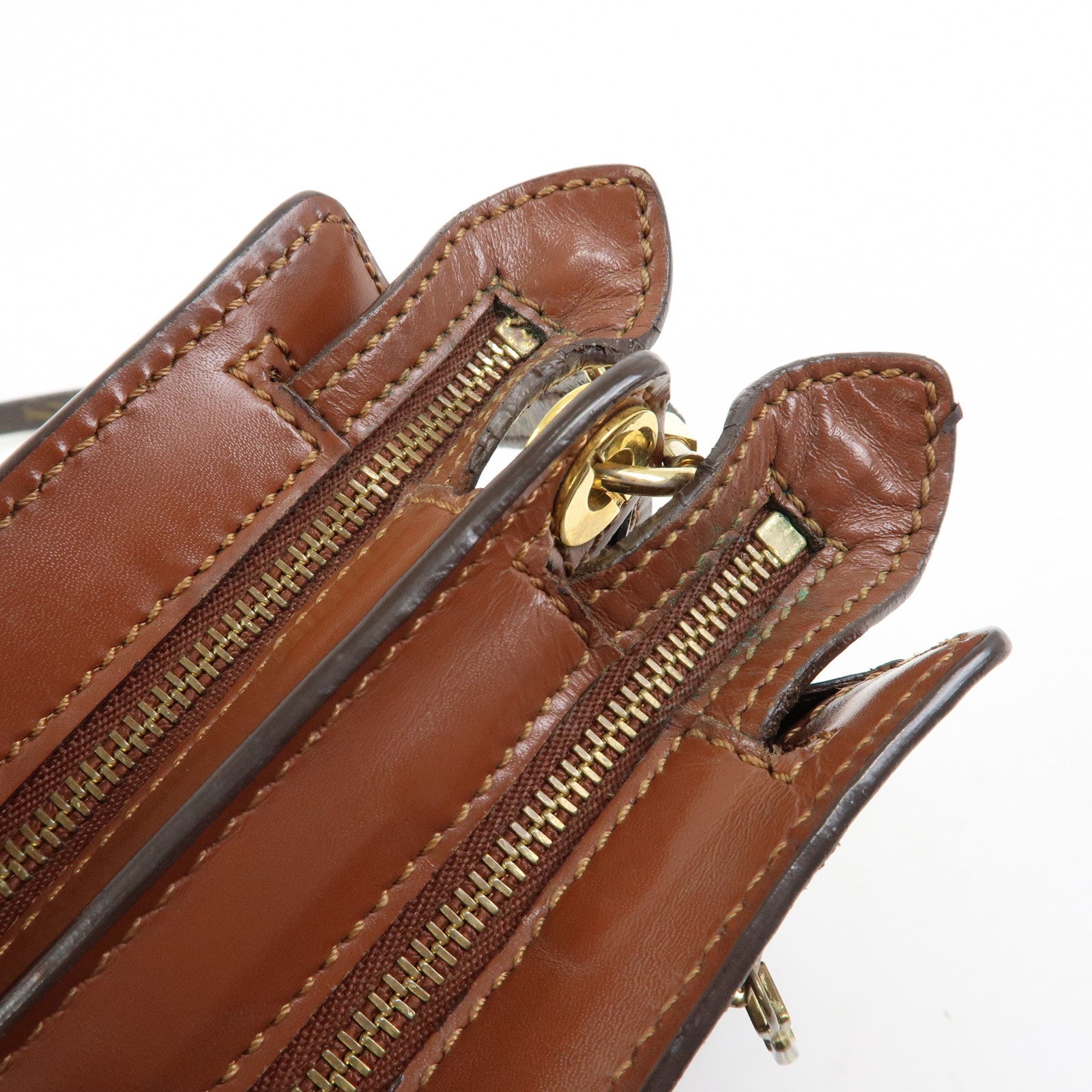 Louis Vuitton Monogram Canvas Enghien Shoulder Bag Brown M51205