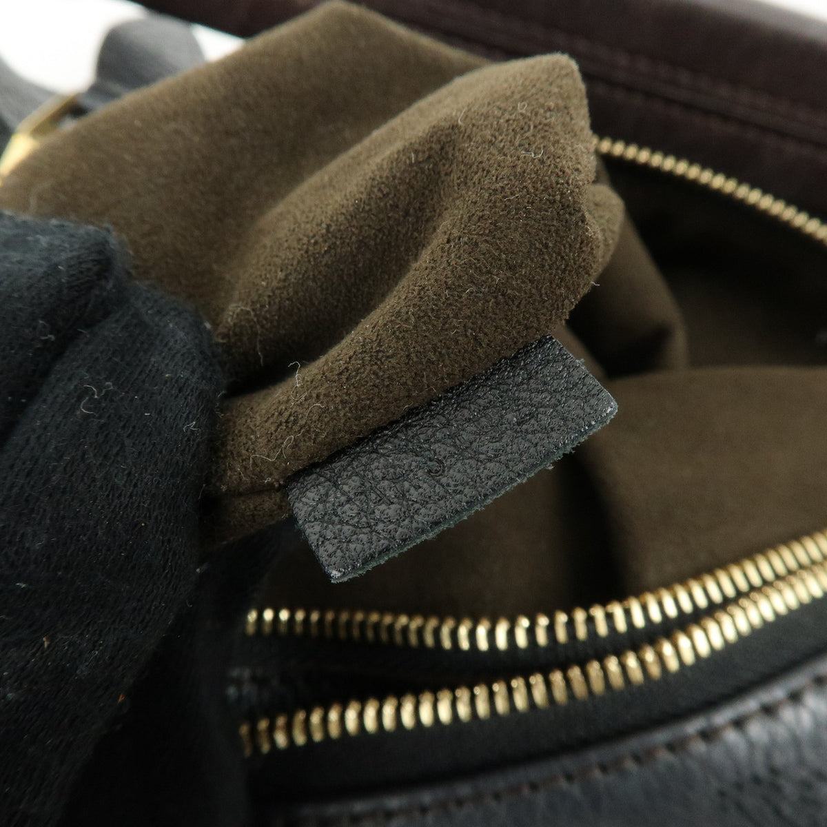Louis Vuitton Monogram Mahina Selene MM 2Way Hand Bag Noir M93987