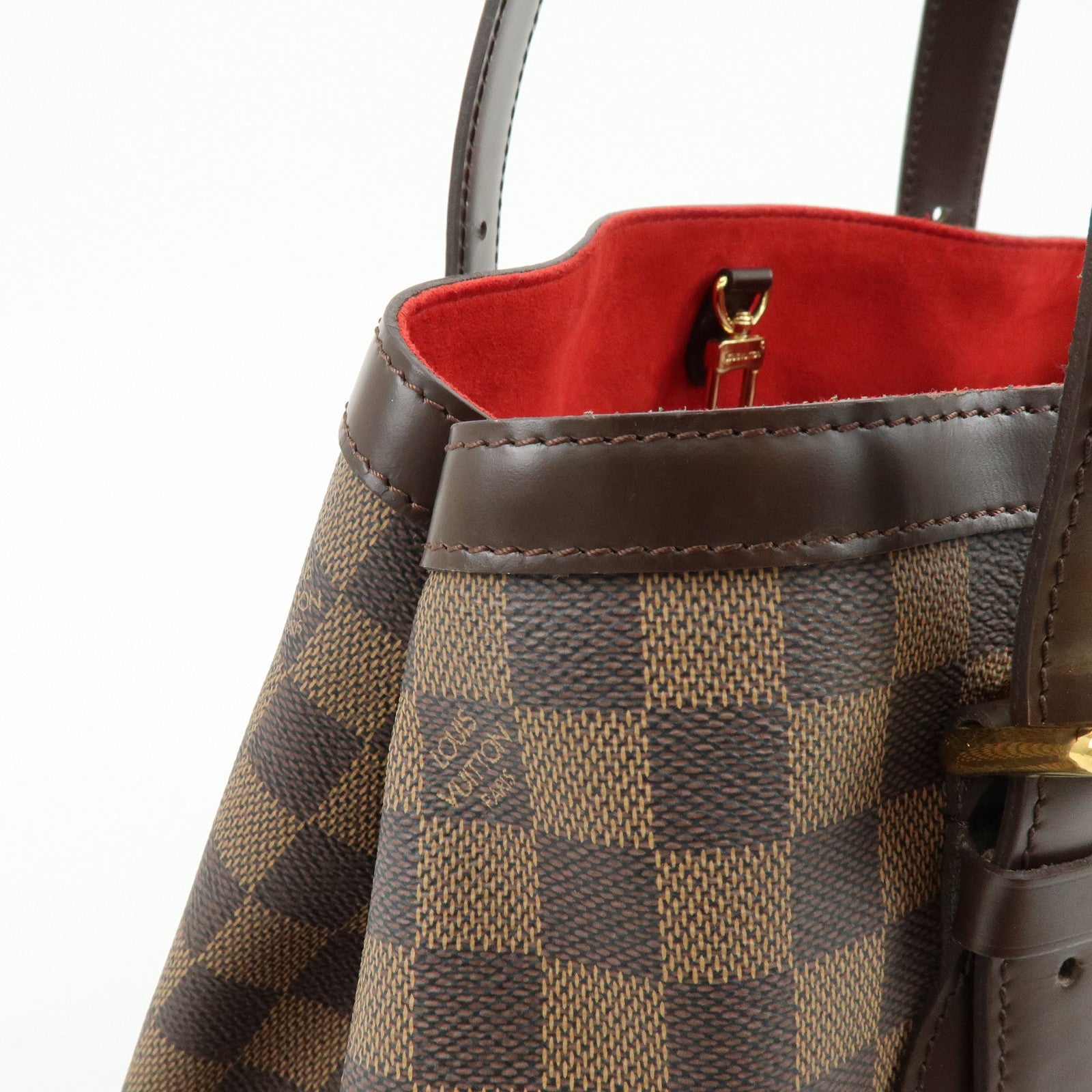 Louis Vuitton Damier Hampstead MM Hand Bag Tote Bag Brown N51204