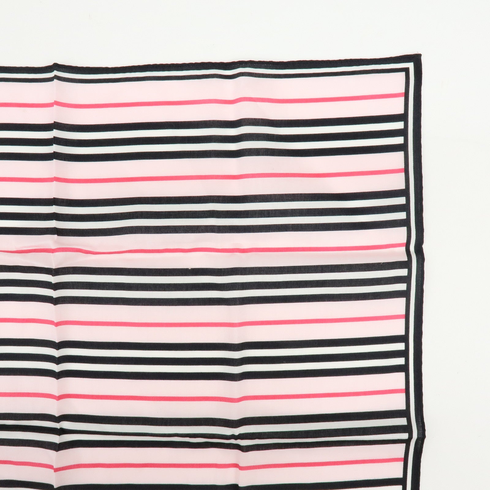 BURBERRY Set of 2 Nova Plaid Cotton 100% Handkerchief Scarf Pink Beige