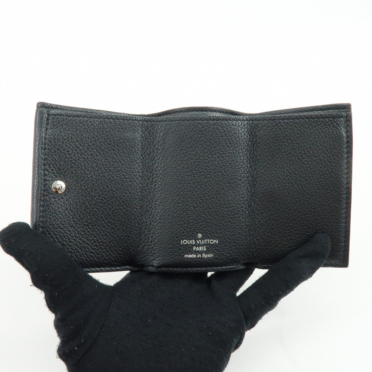 Louis Vuitton Portefeuille Lock Mini Compact Wallet Noir M63921
