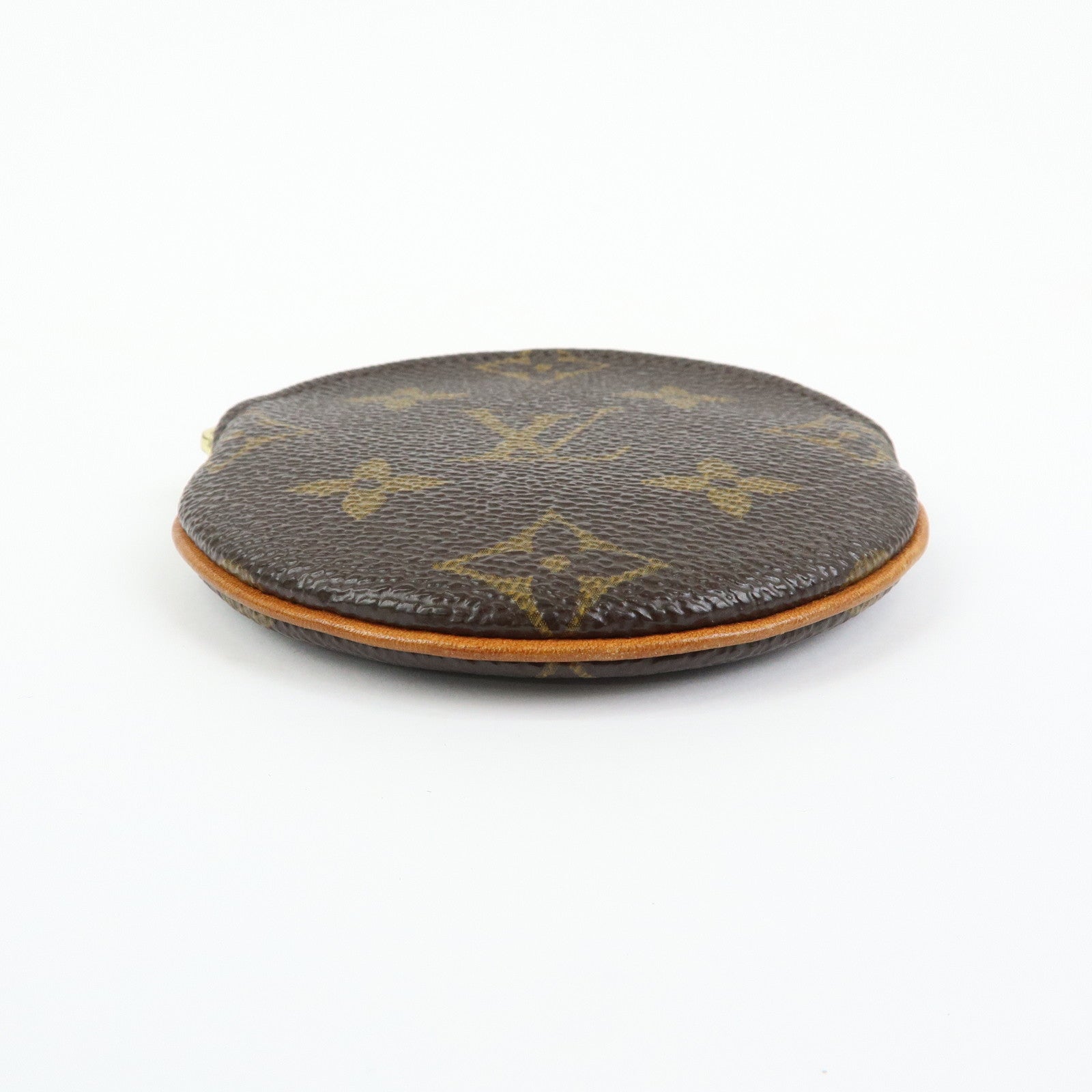 Louis Vuitton Monogram Porte Monnaie Rond Coin Case Brown M61926