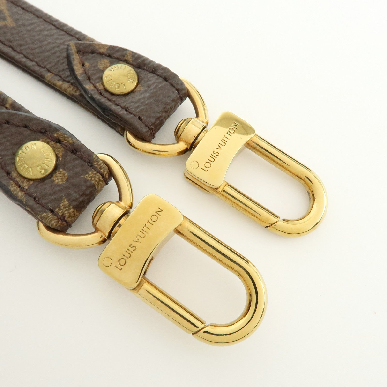 Louis Vuitton Monogram Adjustable Shoulder Strap Brown 120cm J52315