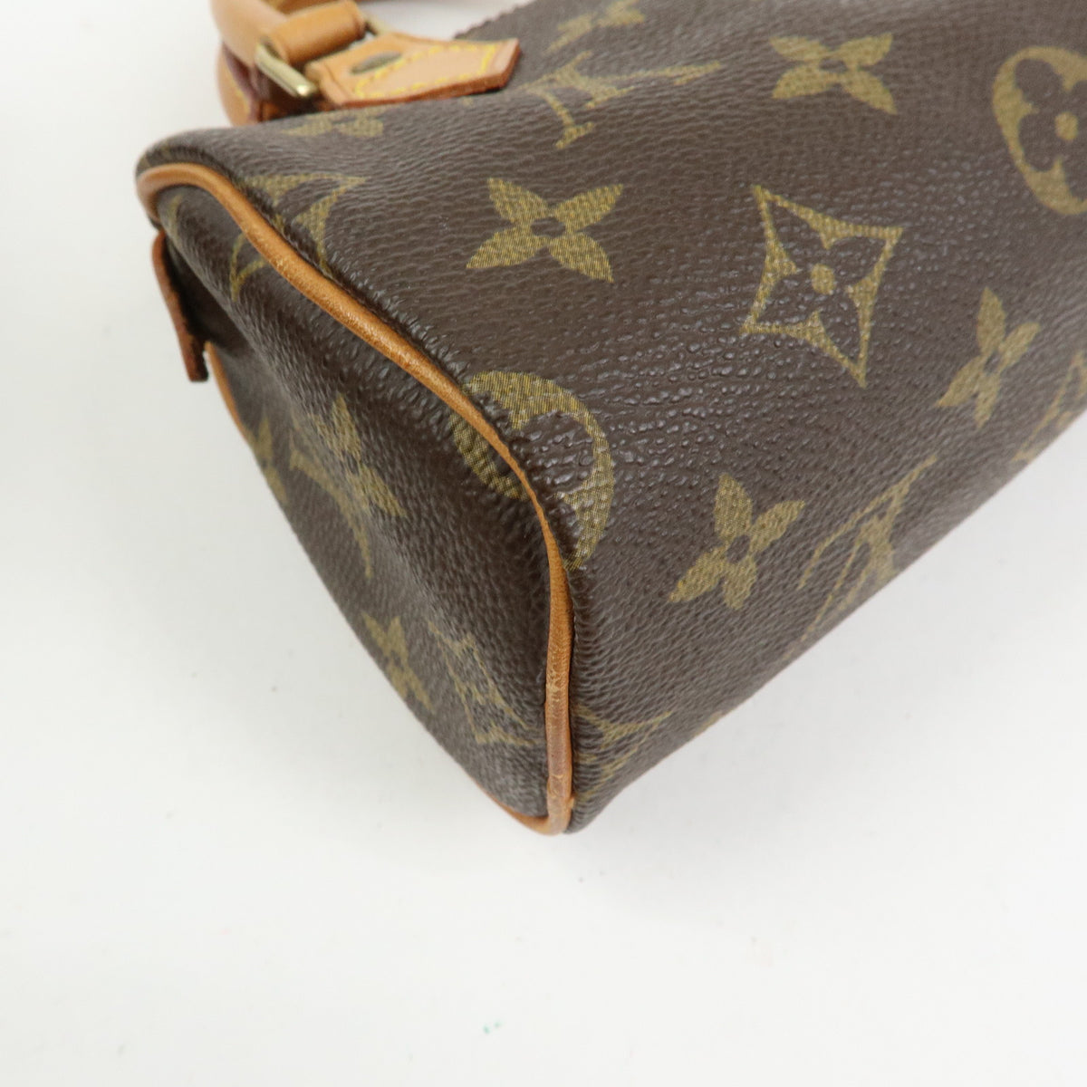 Louis Vuitton Monogram Mini Speedy Hand Bag Brown M41534
