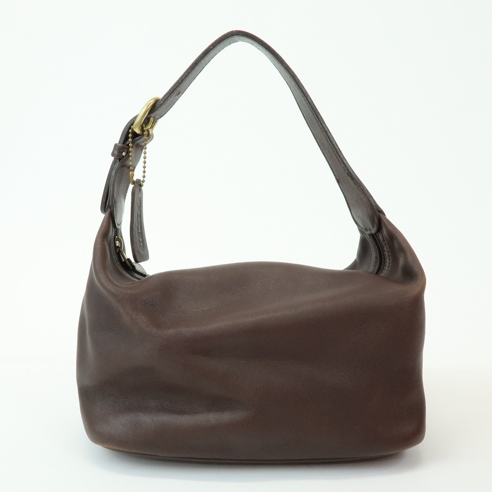COACH Set of 3 Leather Hand Bag Shoulder Bag Brown Red