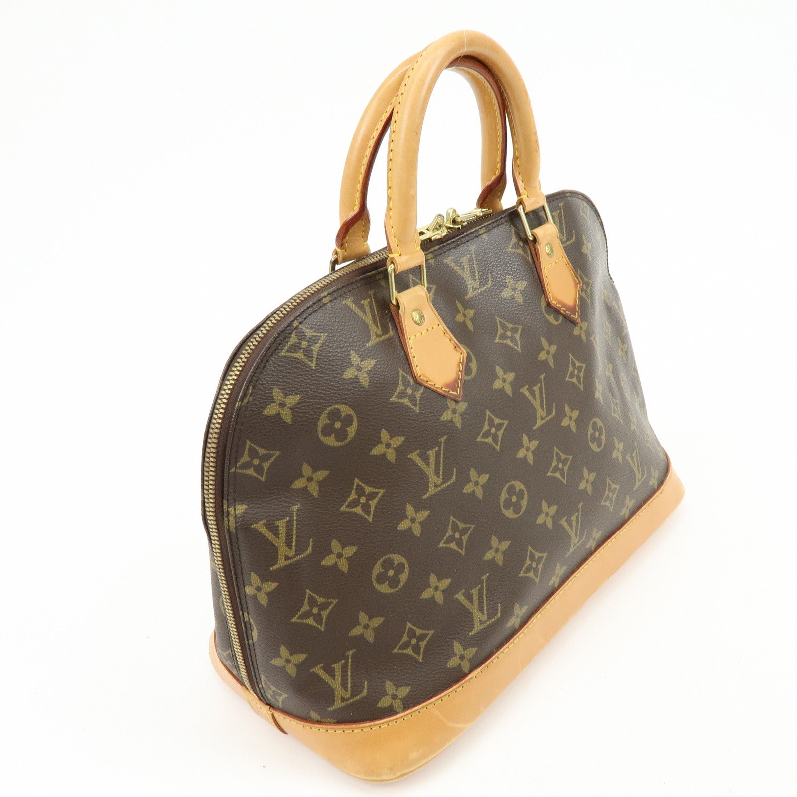 Louis Vuitton Monogram Canvas Alma Hand Bag Brown M51130