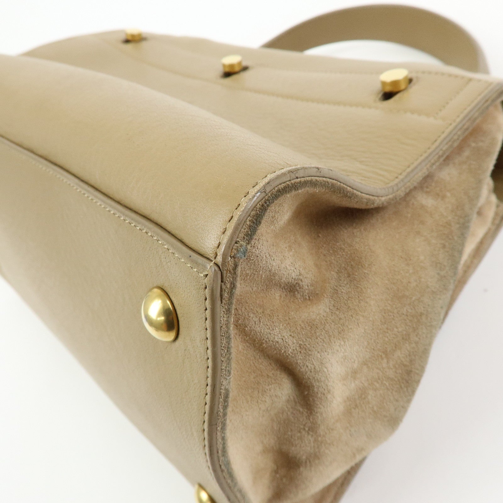 SAINT LAURENT PARIS Muse Two Leather Suede 2Way Bag Hand Bag 368229