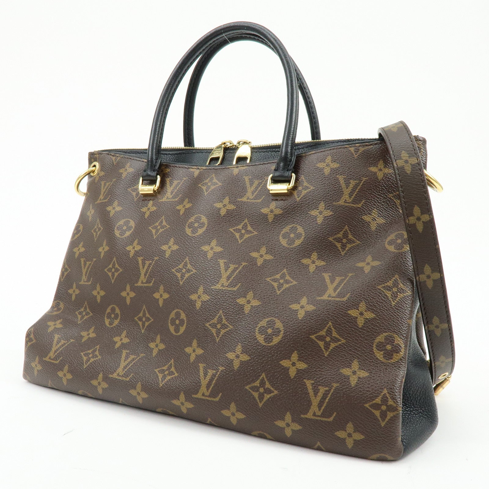 Louis Vuitton Monogram Pallas 2Way Bag Hand Bag Monogram Noir M41064