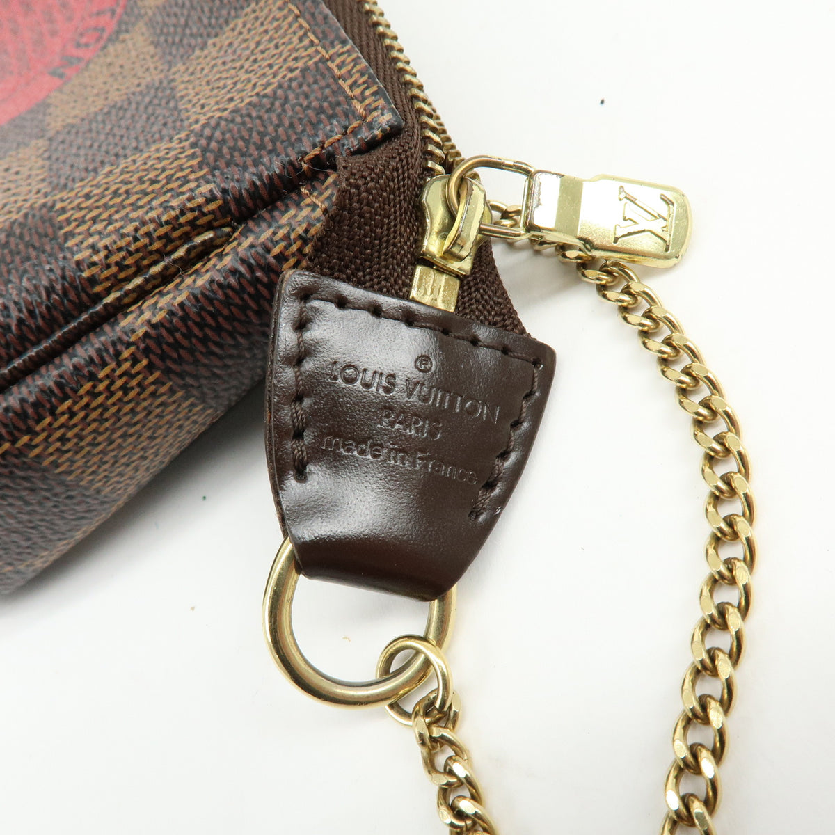 Louis Vuitton Damier T&B Mini Pochette Accessoires Pouch Brown N58011