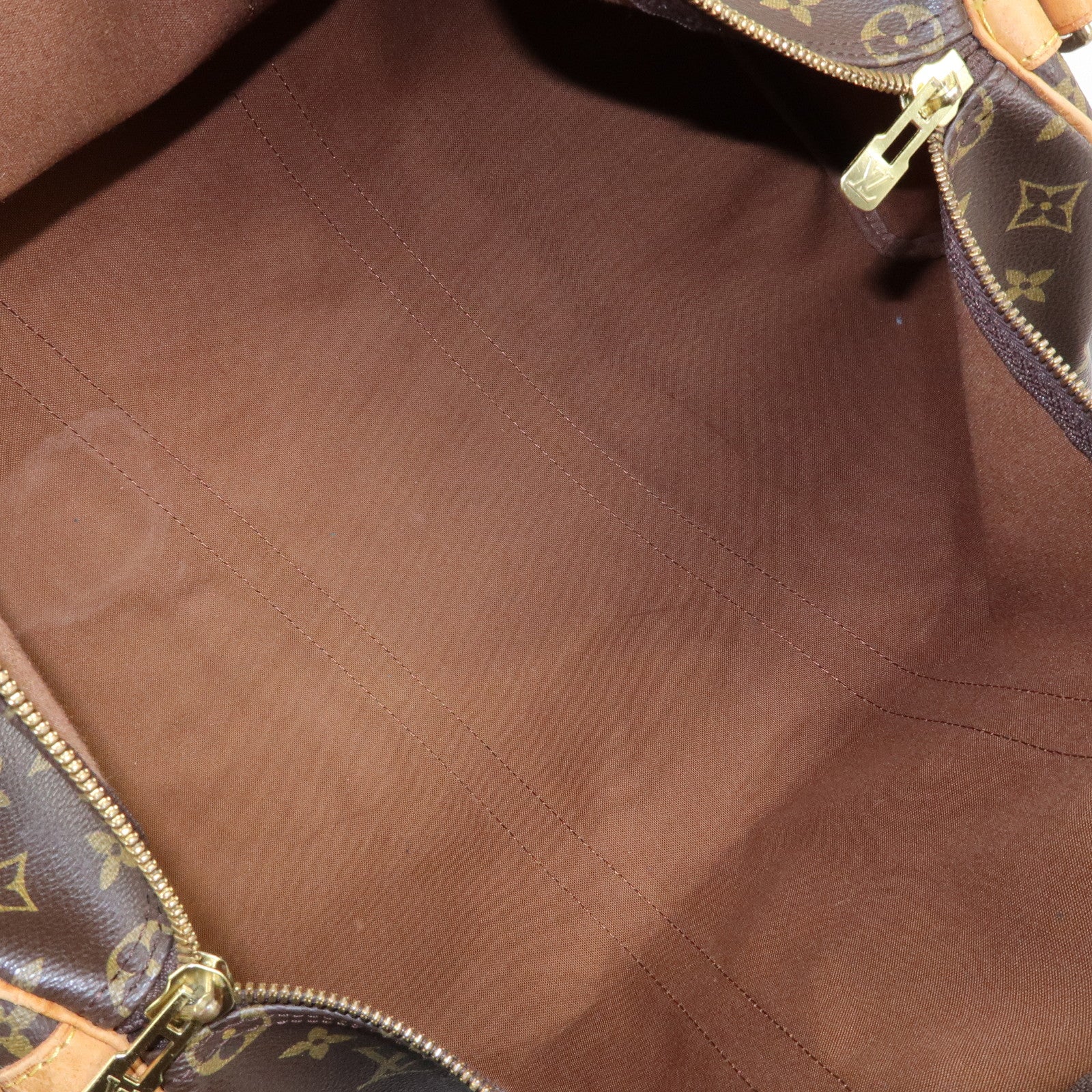 Louis Vuitton Monogram Keep All 50 Bandouliere Boston Bag Brown M41416