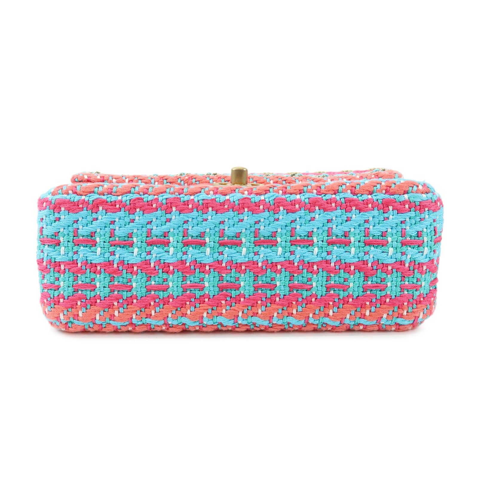 CHANEL Mix Fiber Tweed Mini Flap Bag 20 Chain Shoulder bag  A69900