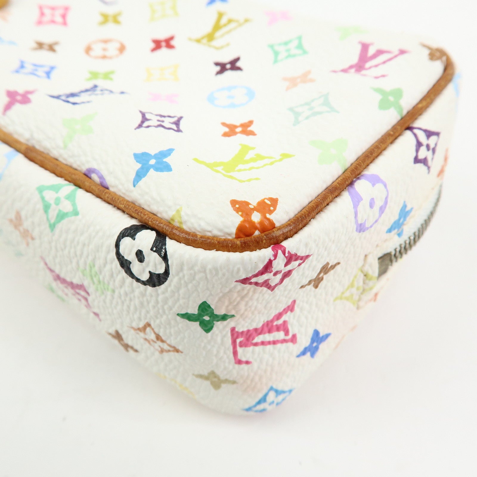 Louis Vuitton Monogram Multicolor Trousse Wapity Pouch Blanc M58033