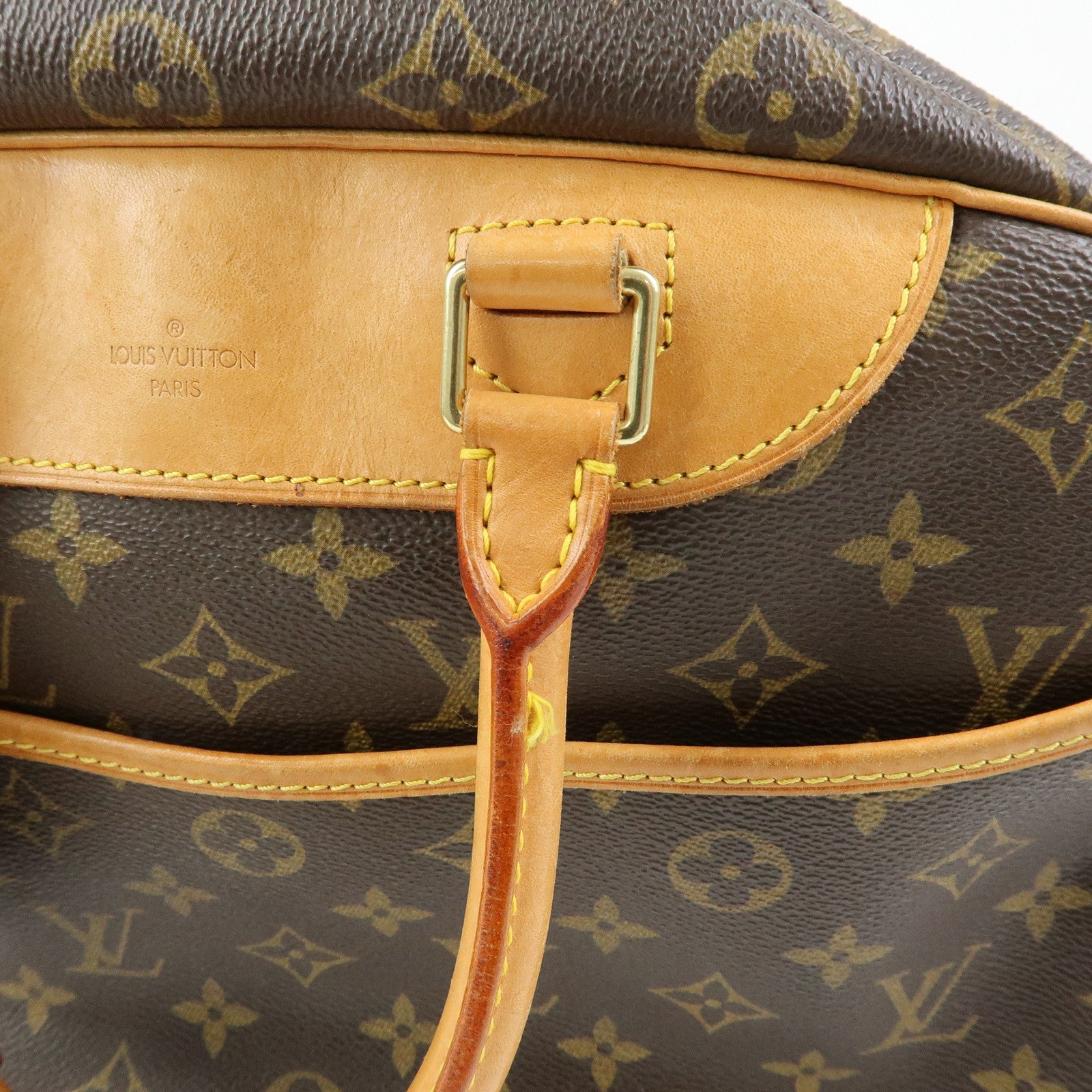 Louis Vuitton Monogram Canvas Deauville Hand Bag Brown M47270