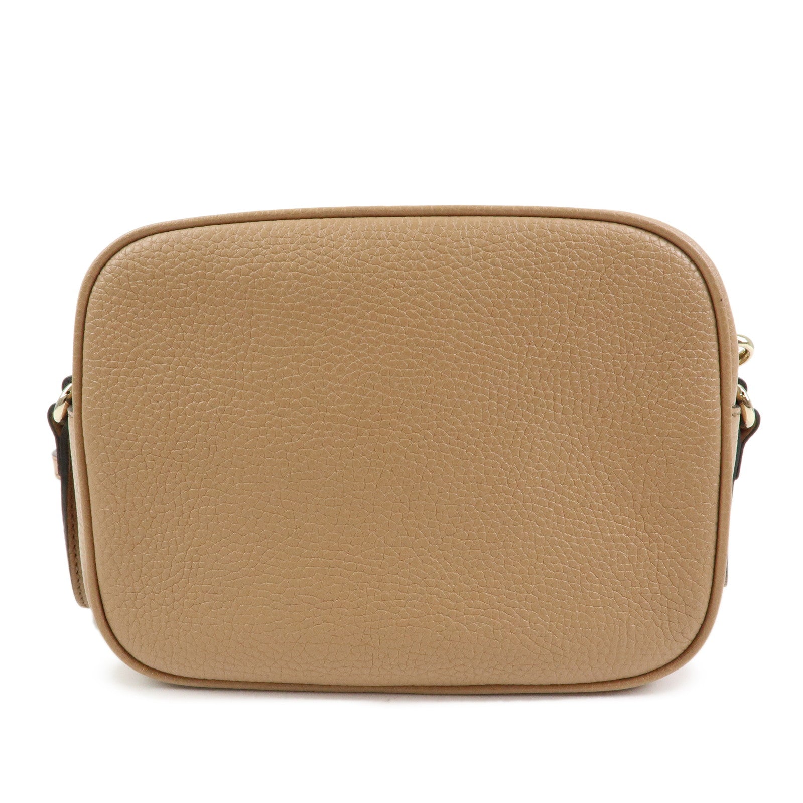 GUCCI SOHO Interlocking G Leather Small Disco Shoulder Bag Beige 308364