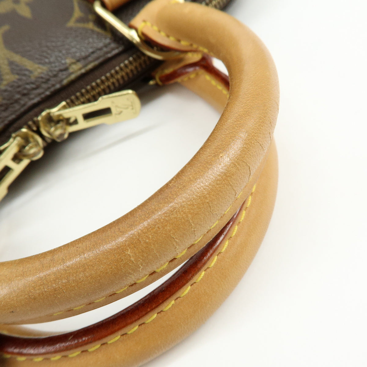 Louis Vuitton Monogram Alma Canvas Leather Hand Bag Brown M51130