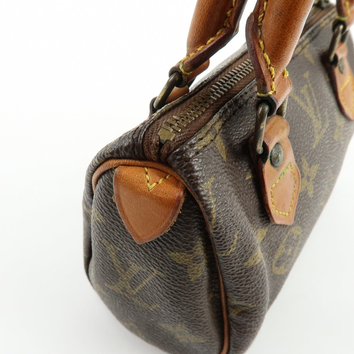 Louis Vuitton Monogram Canvas Mini Speedy Hand Bag Brown M41534
