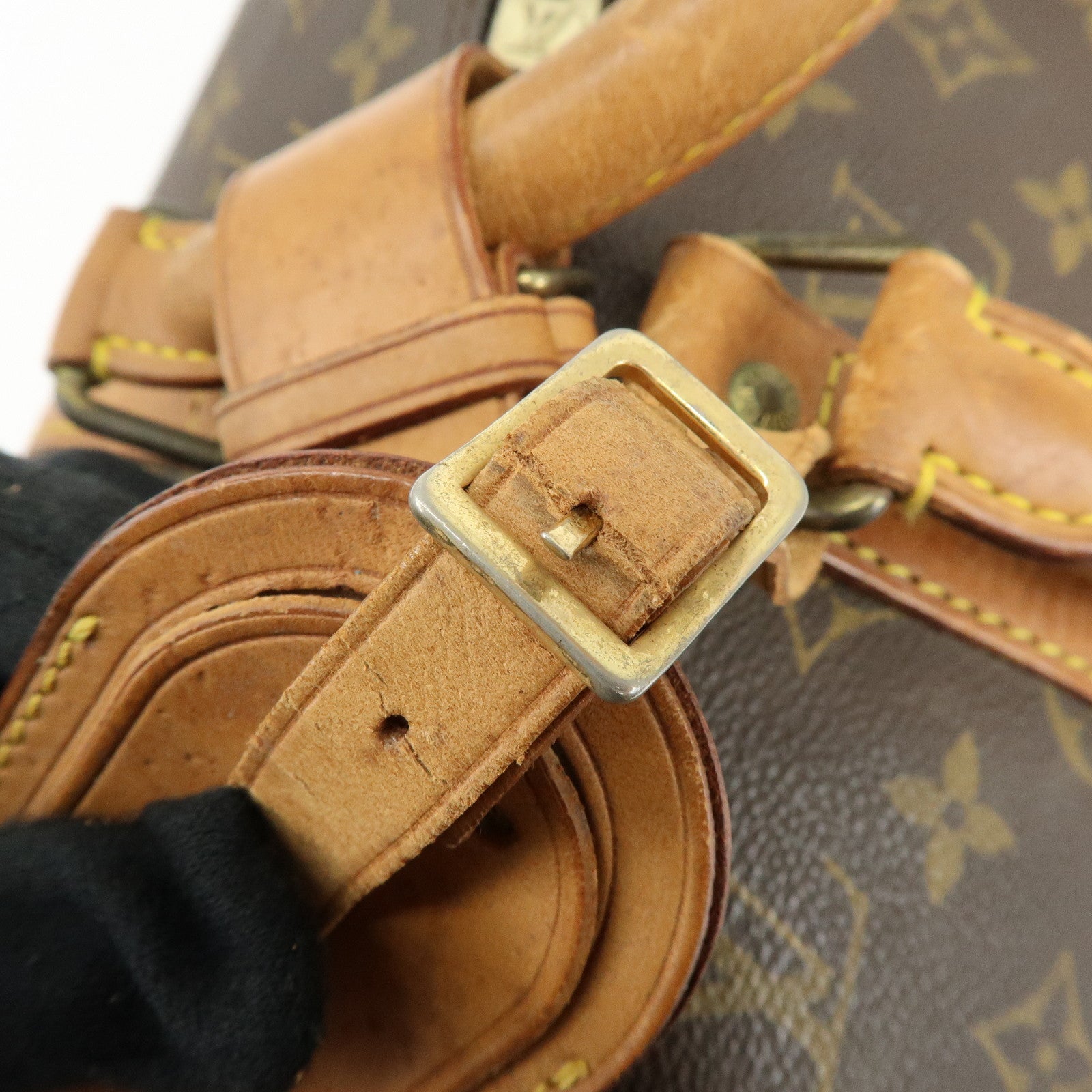 Louis Vuitton Monogram Keep All Bandouliere 50 Boston Bag M41416