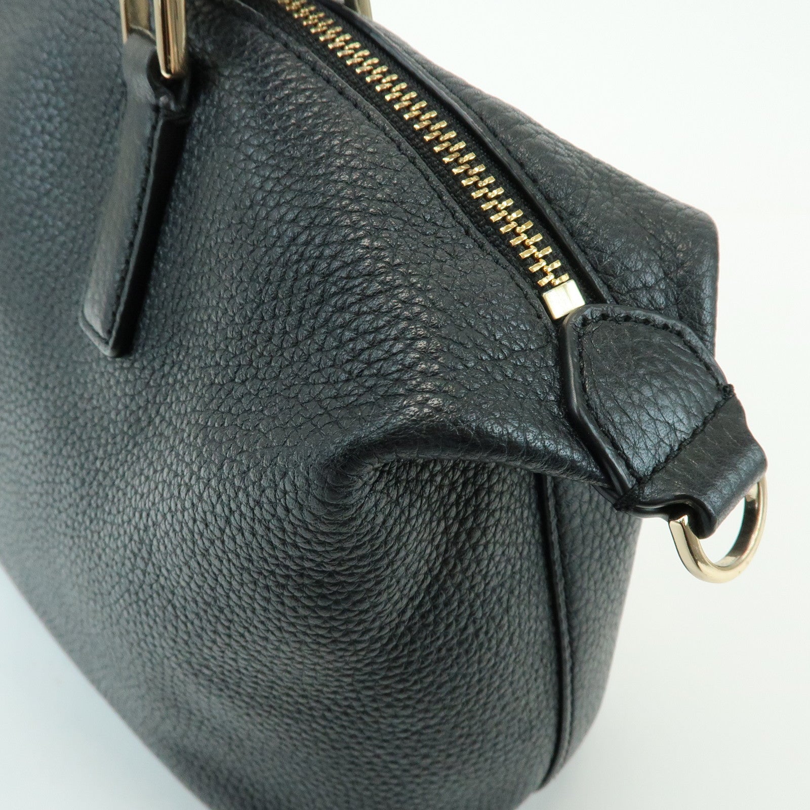 TORY BURCH Leather 2Way Bag Hand Bag Shoulder Bag Black