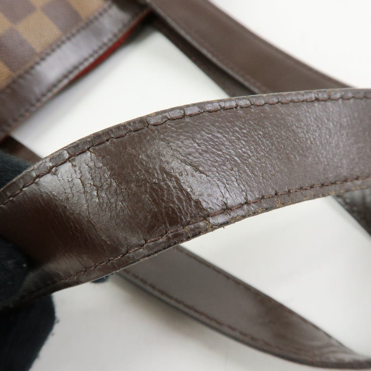 Louis Vuitton Damier Ebene Hampstead PM Hand Bag Tote Bag N51205