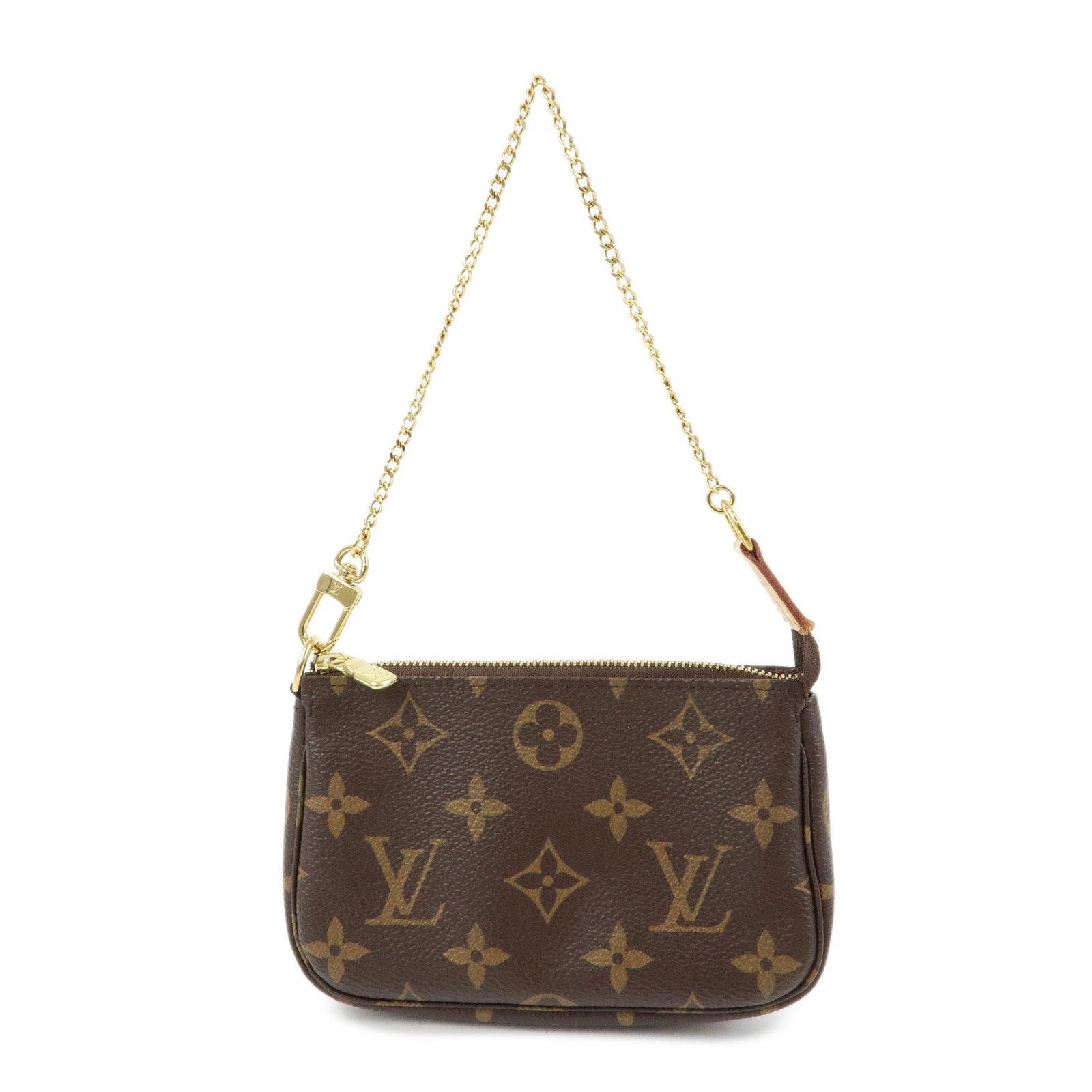 Louis Vuitton Monogram Mini Pochette Accessoires Hand Bag M58009