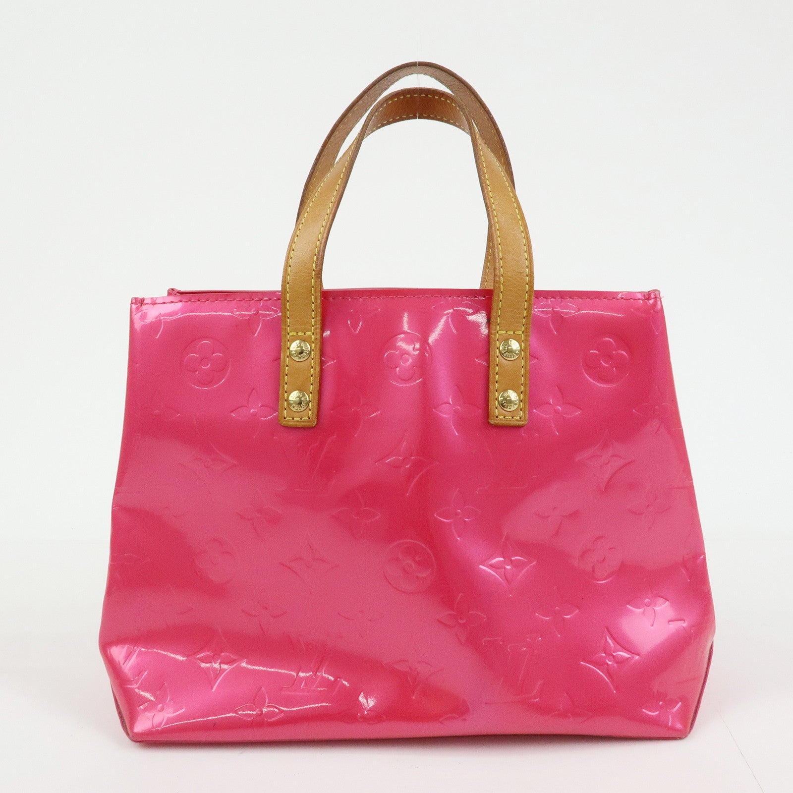 Louis Vuitton Monogram Vernis Lead PM Hand Bag Pink M91221