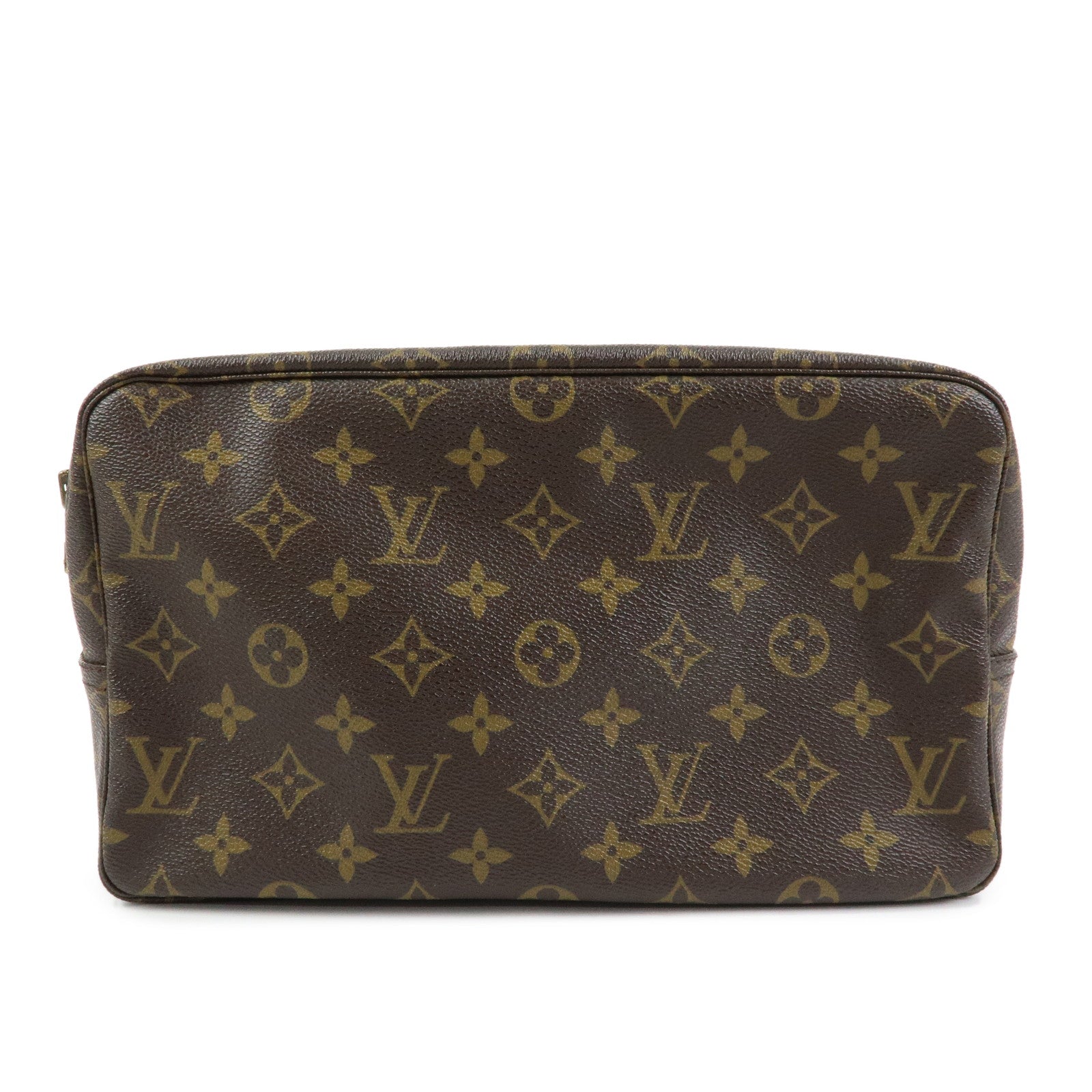 Louis Vuitton Monogram Trousse Toilette 28 Pouch Brown M47522