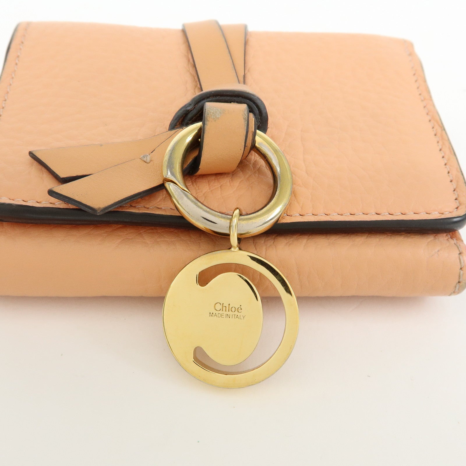 Chloe Set of 2 Alphabet Paddington Leather Long Compact Wallet