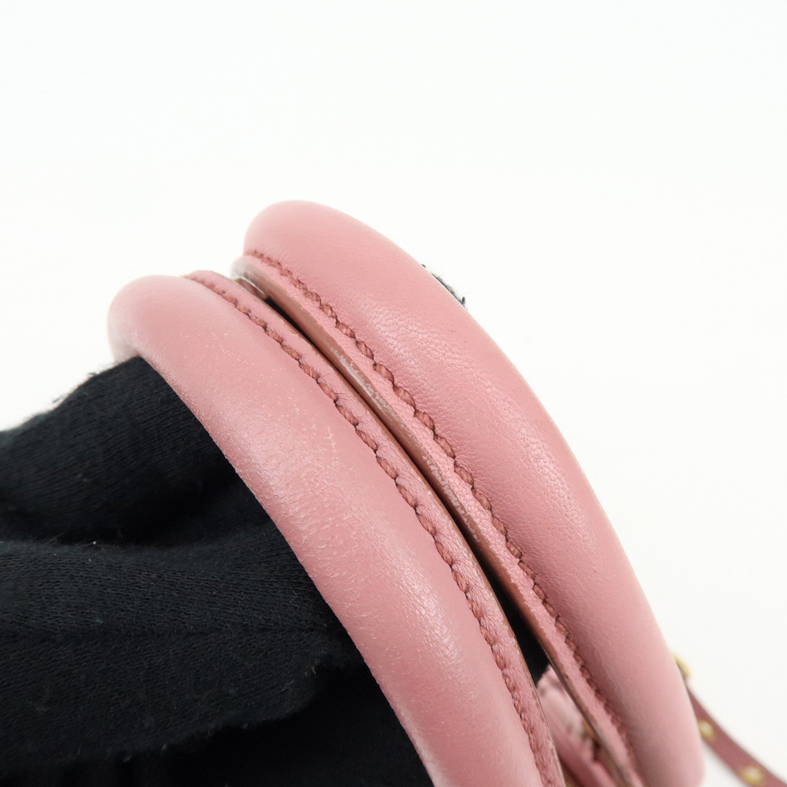 MIU MIU Matelasse Nappa Leather 2Way Hand Bag Shoulder Bag Pink RLN059