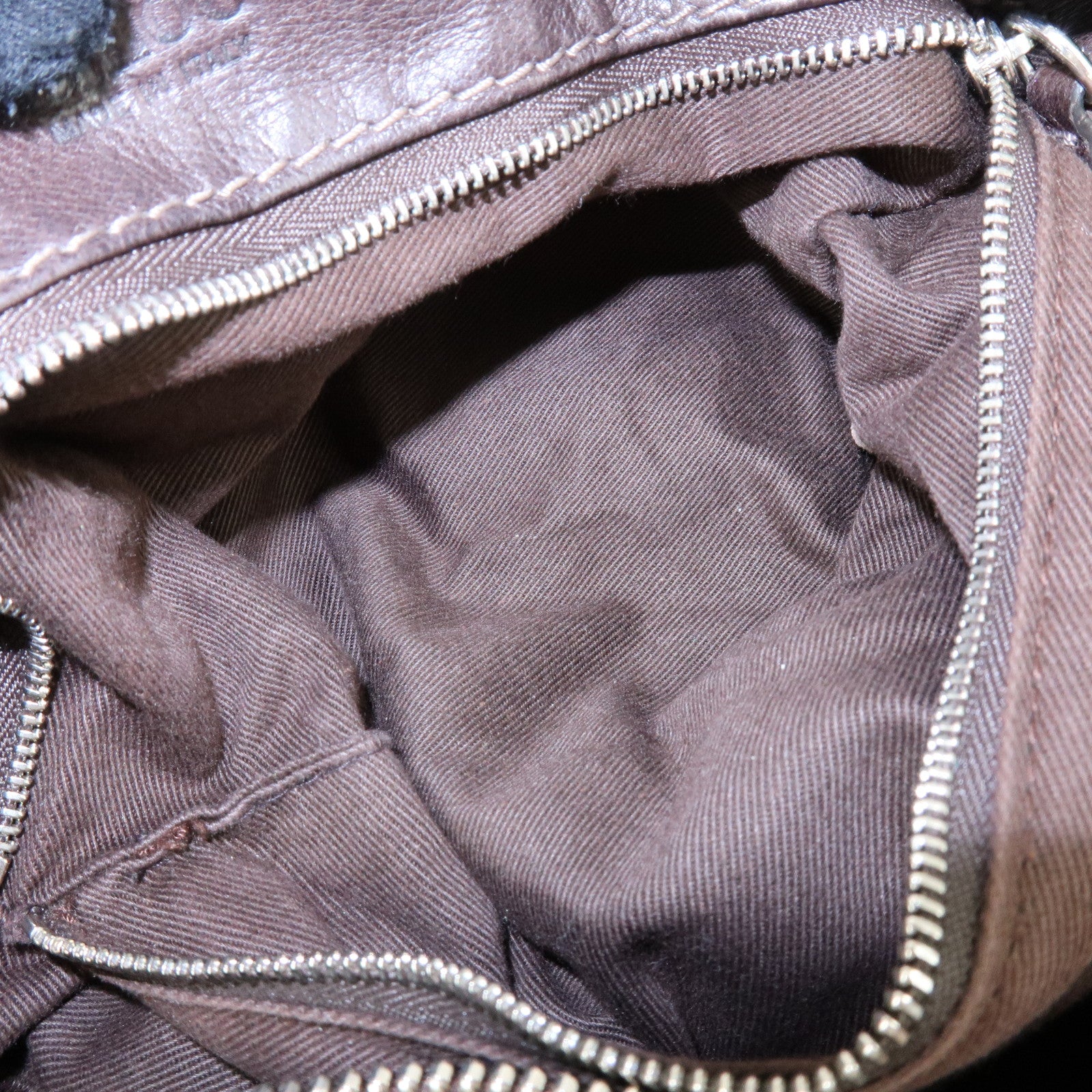 Chloe Paddington Leather Hand Bag Shoulder Bag Dark Brown