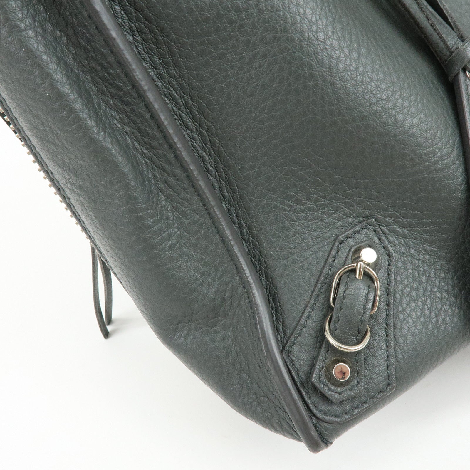 BALENCIAGA The Paper Shoulder Bag Hand Bag Grey 432596
