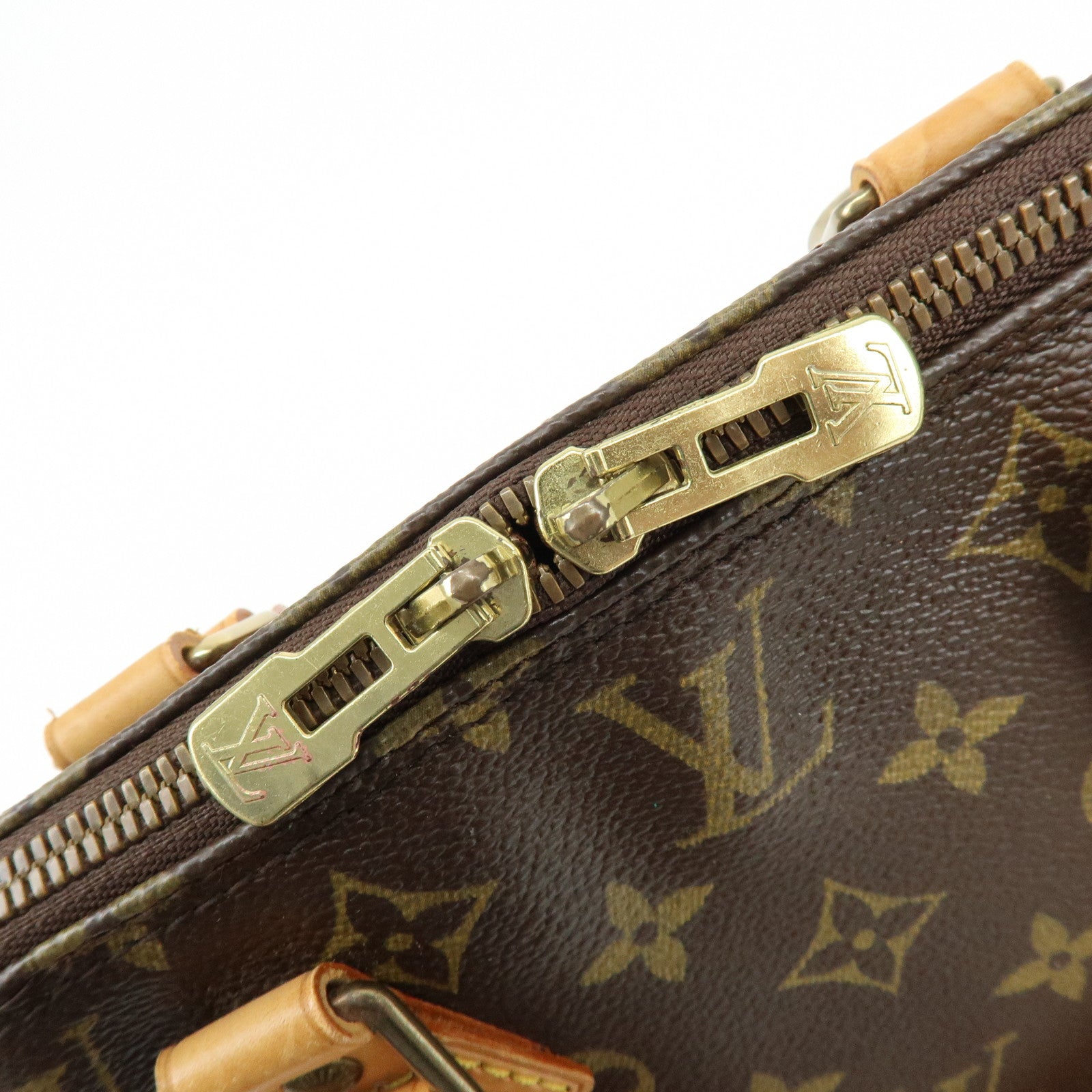 Louis Vuitton Monogram Alma Hand Bag Brown Brown M51130