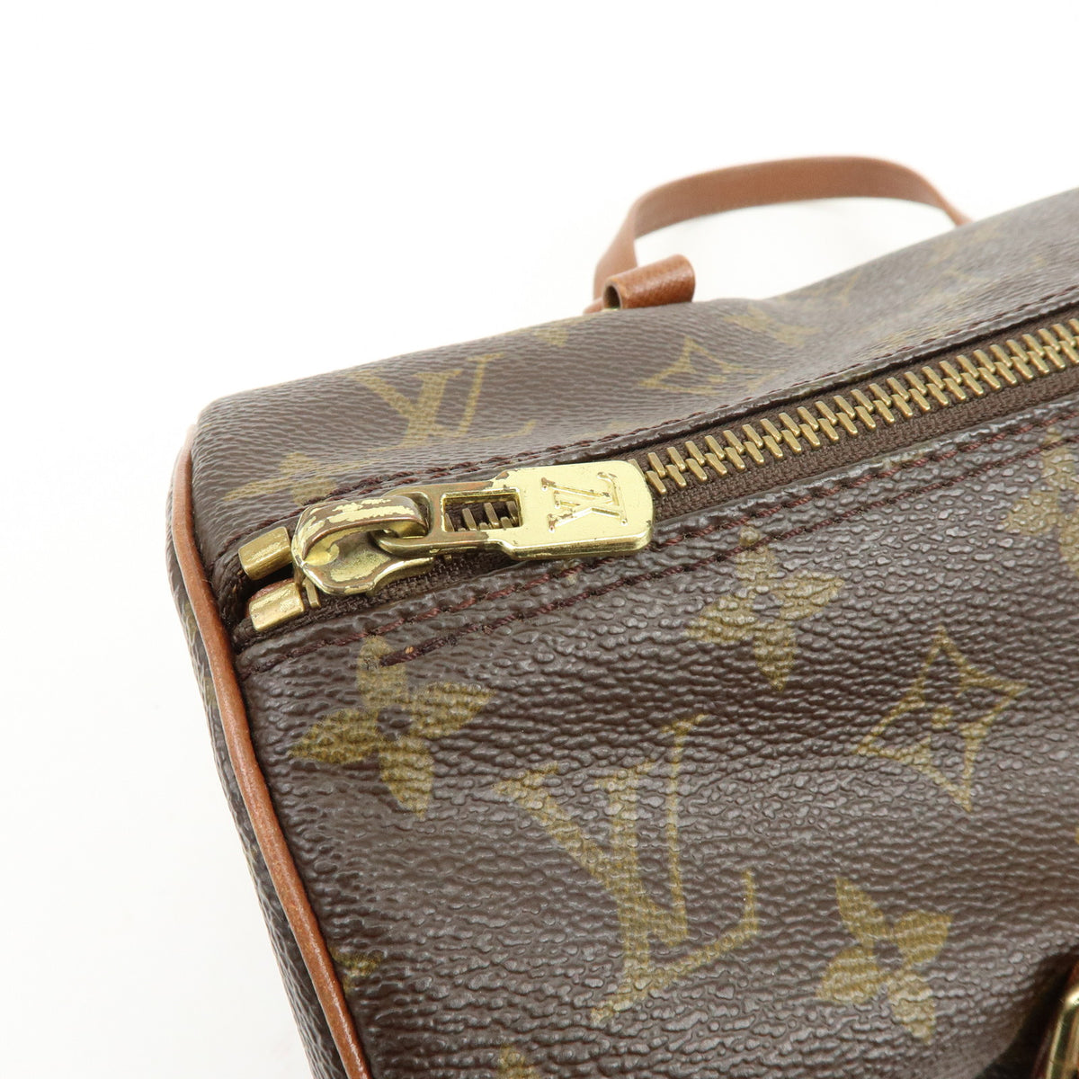 Louis Vuitton Monogram Papillon 30 Hand Bag Brown M51365