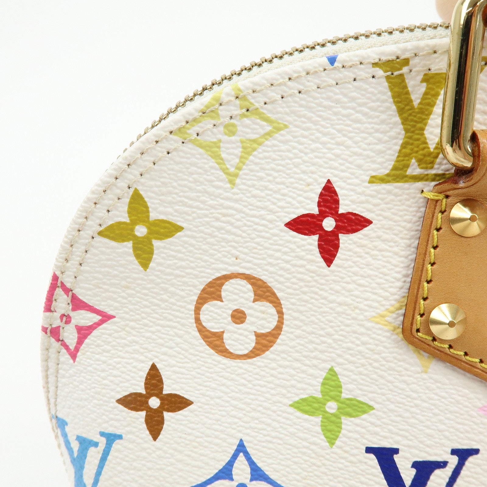 Louis Vuitton Monogram Multicolor Alma PM Hand Bag Blanc M92647