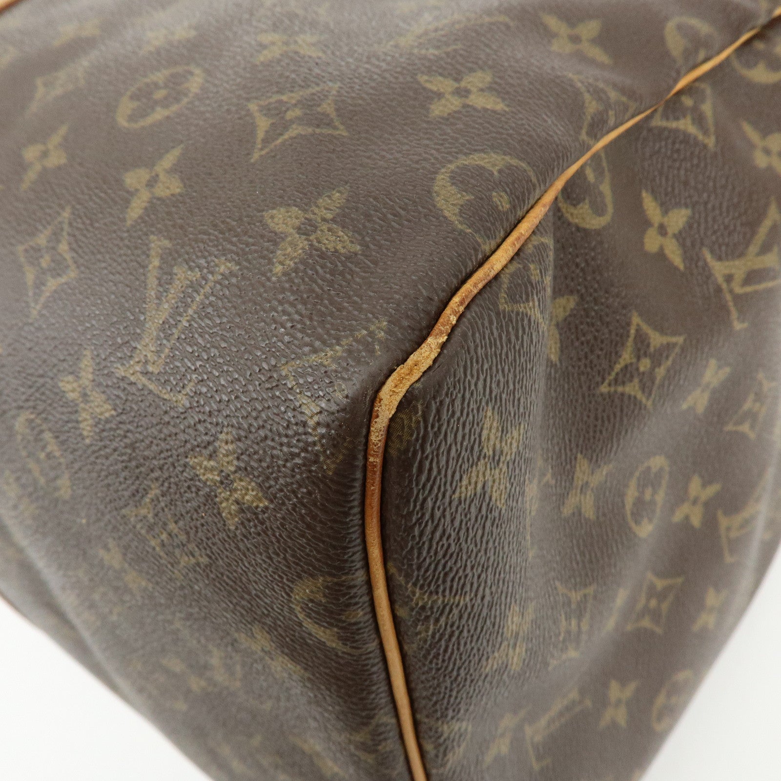 Louis Vuitton Monogram Keep All 55 Boston Bag Hand Bag Brown M41424