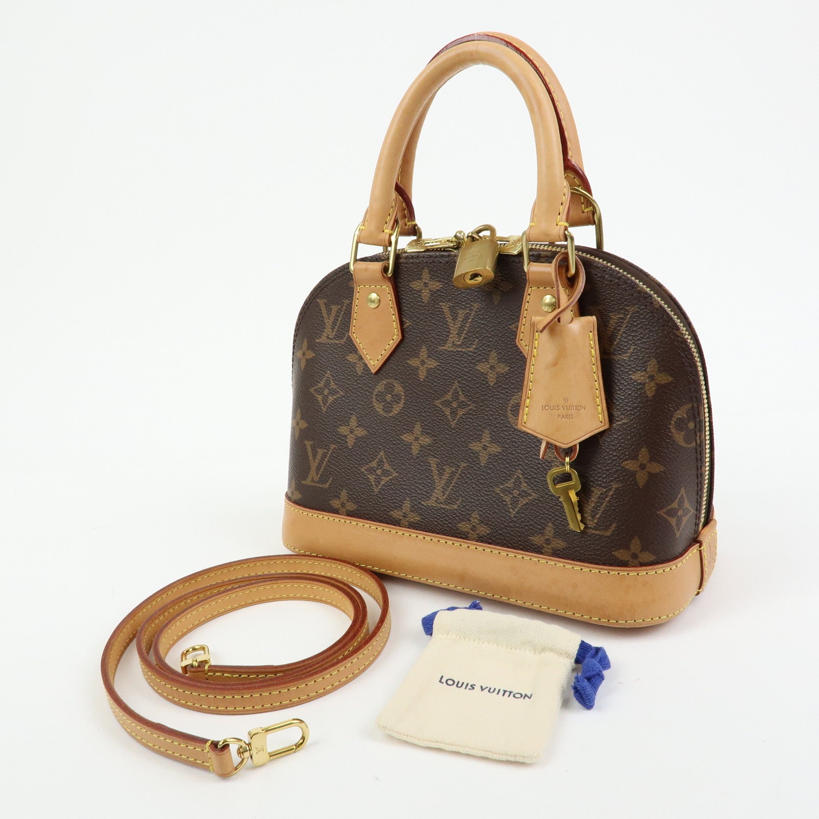 Louis Vuitton Monogram Alma BB 2Way Hand Bag Shoulder Bag M53152