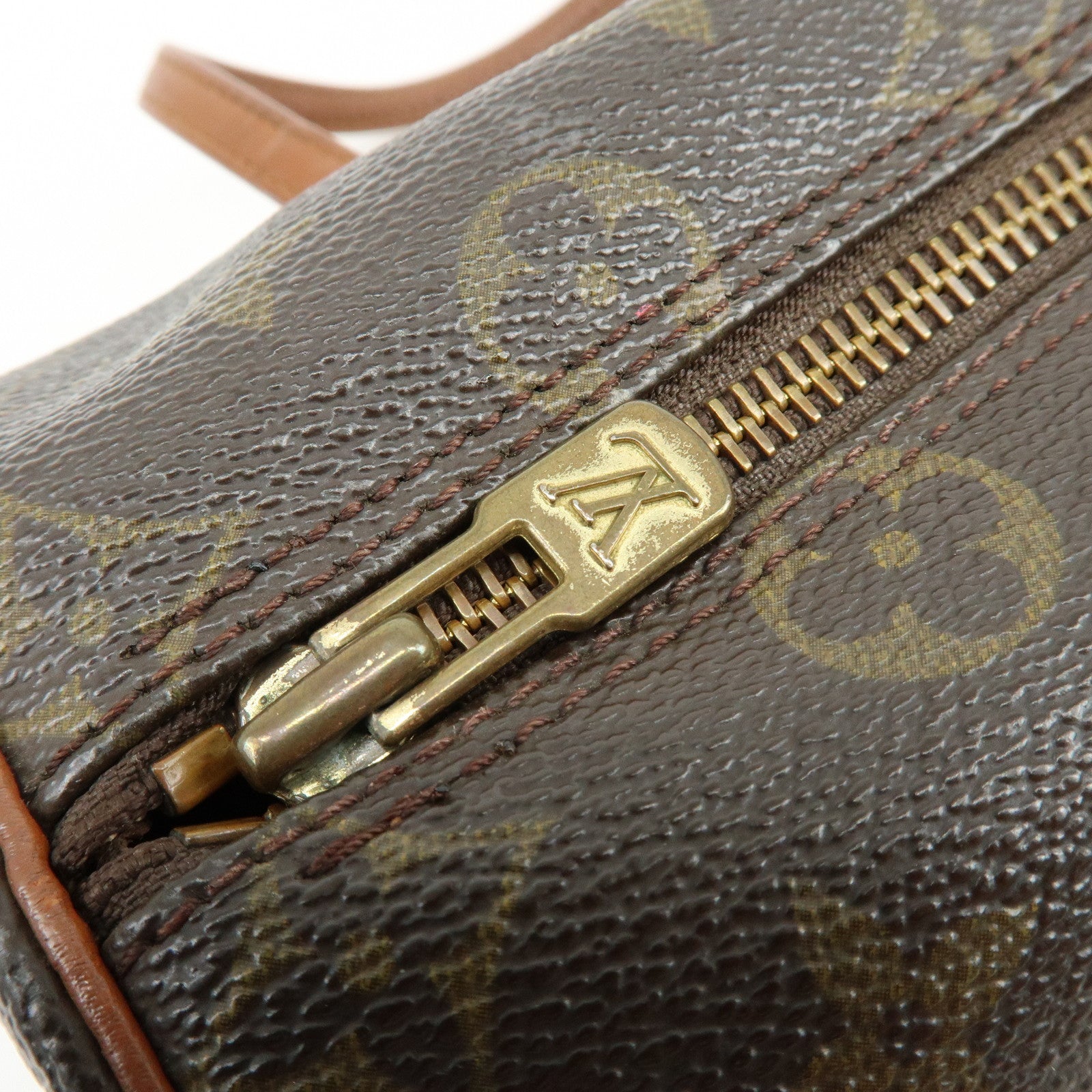 Louis Vuitton Monogram Papillon 26 Hand Bag Brown M51366