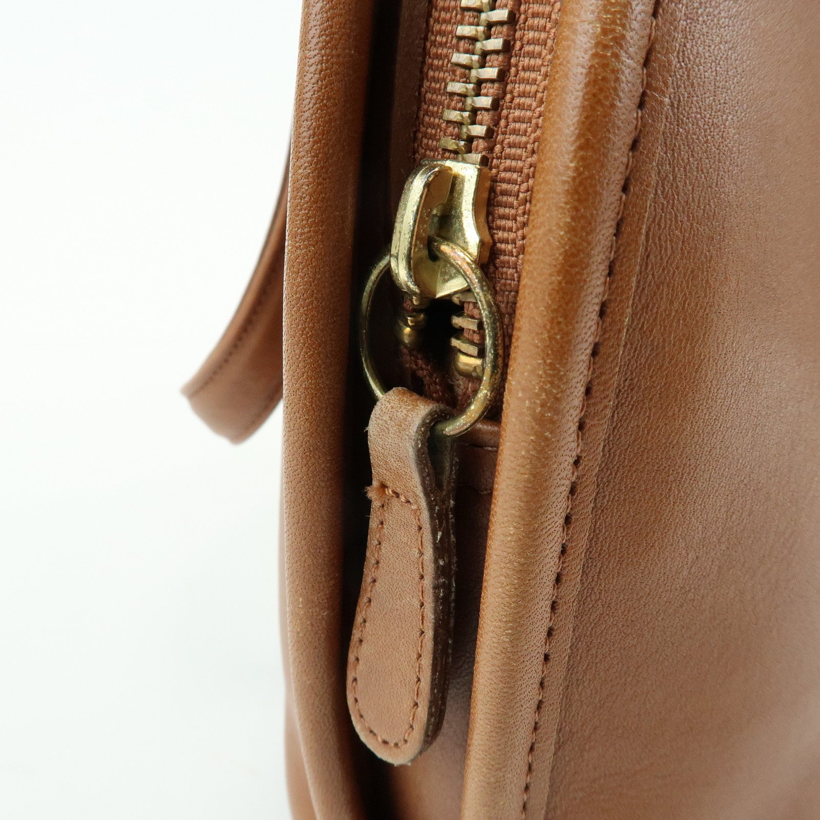 COACH Set of 3 Leather Hand Bag Shoulder Bag Brown Red