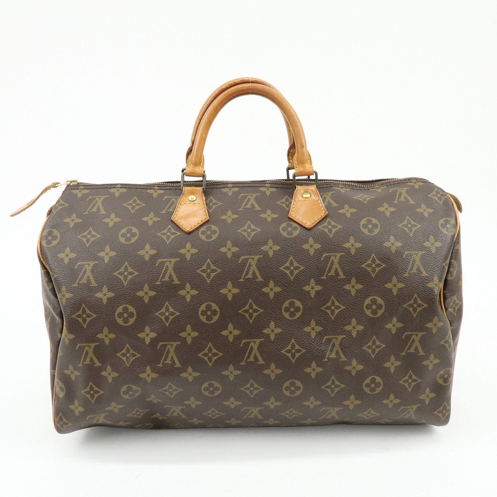 Louis Vuitton Monogram Speedy 40 Hand Bag Boston Bag Brown M41522