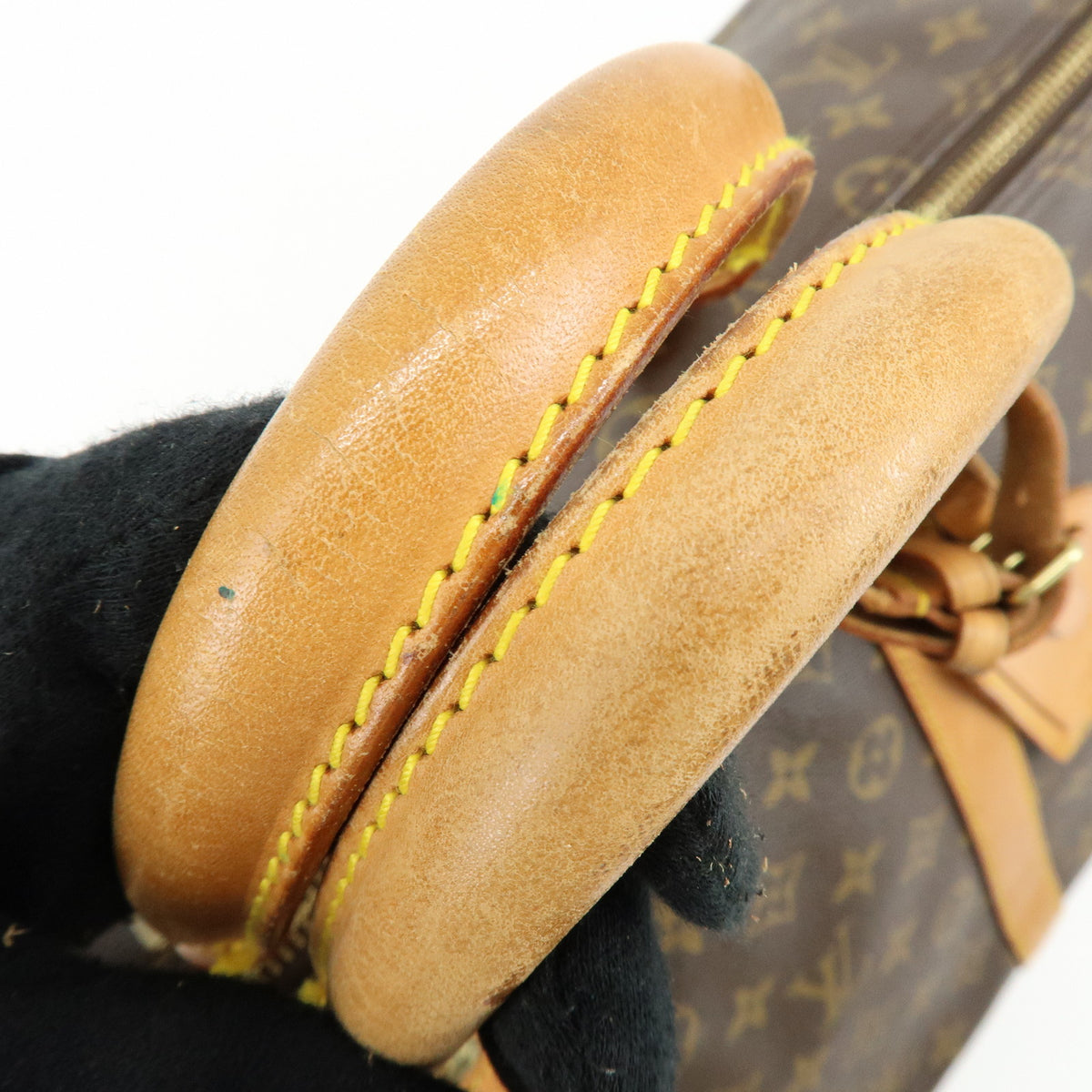 Louis Vuitton Monogram Keep All Bandouliere 55 Boston Bag Brown M41414