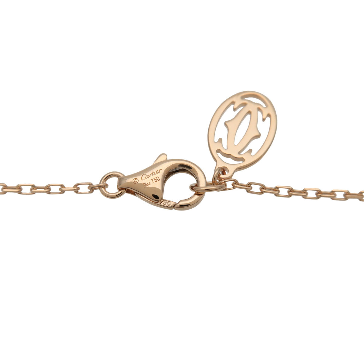 Cartier D'amour 1P Diamond Necklace SM K18 750YG Yellow Gold