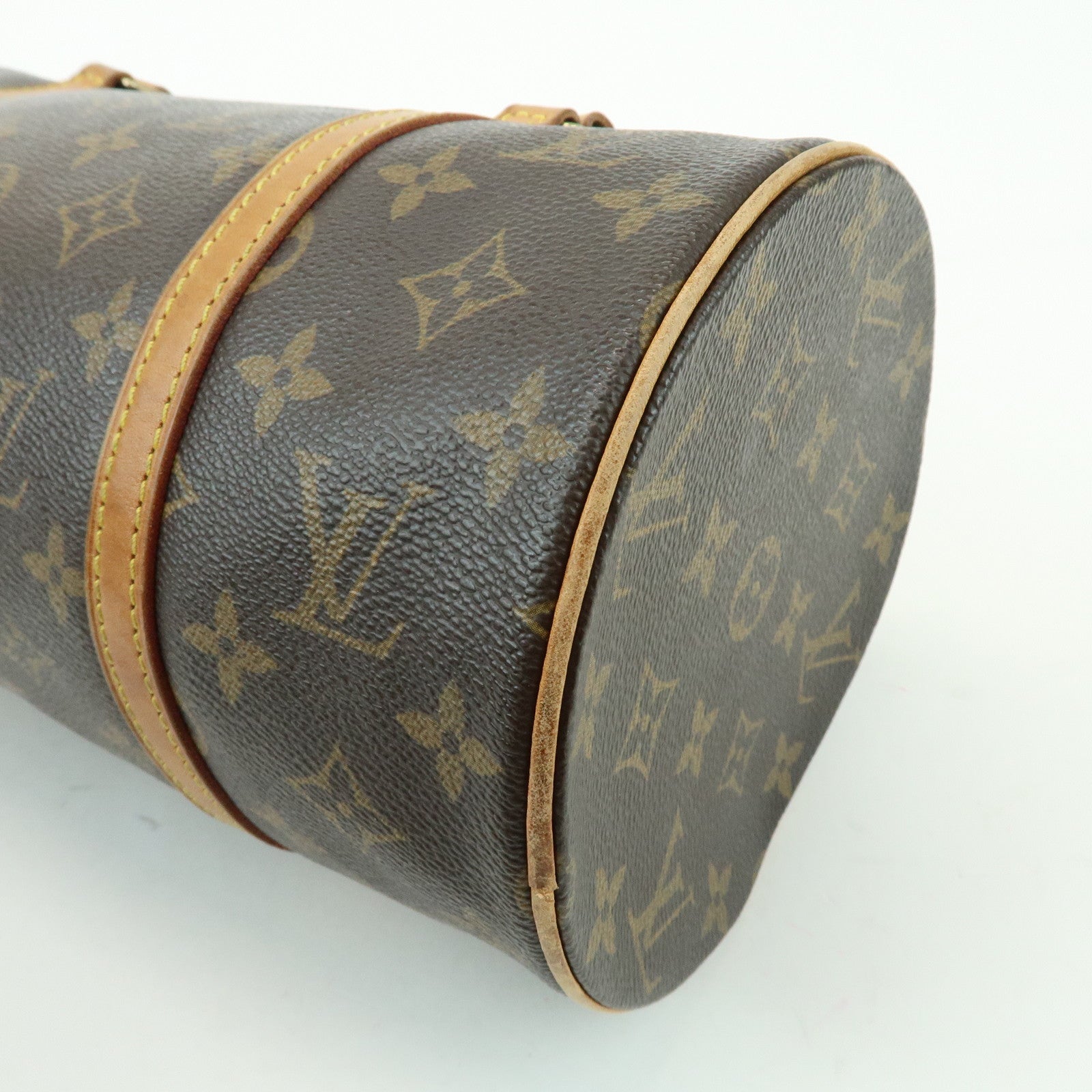 Louis Vuitton Monogram Papillon 30 Canvas Hand Bag Brown M51385
