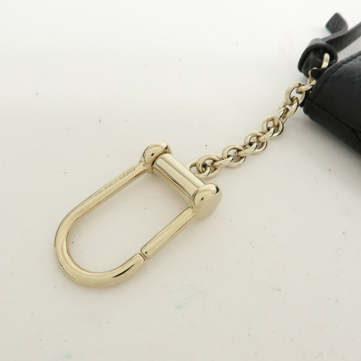 GUCCI Leather Key Case Coin Case Black 368879